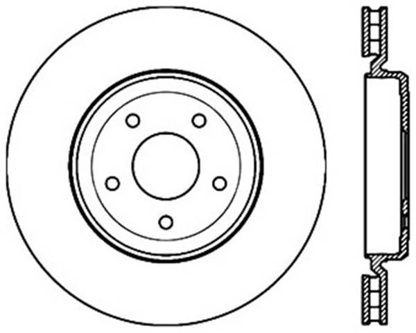 Stoptech - StopTech Sport Slotted Cryo Brake Rotor Rear Right 126.62103CSR