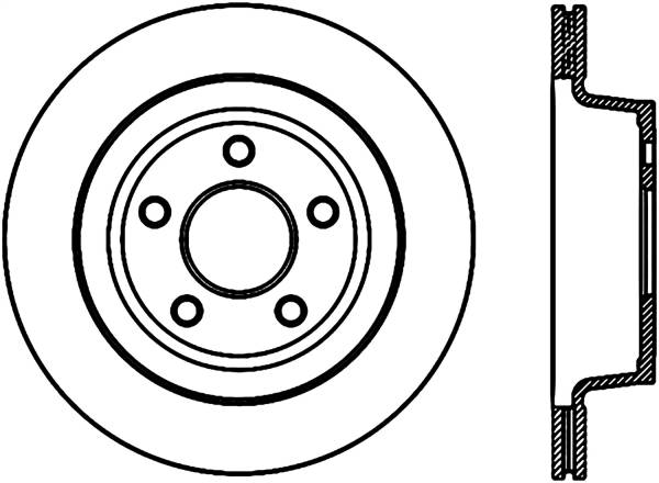 Stoptech - StopTech Sport Slotted Cryo Brake Rotor Rear Left 126.62117CSL