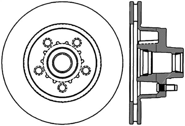 StopTech - StopTech Sport Slotted Cryo Brake Rotor Front and Rear Right 126.63010CSR