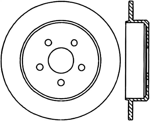 Stoptech - StopTech Sport Slotted Cryo Brake Rotor Rear Left 126.63040CSL