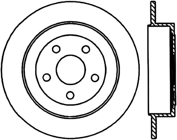 Stoptech - StopTech Sport Slotted Cryo Brake Rotor Rear Left 126.63043CSL