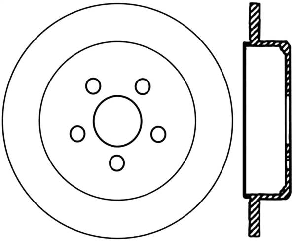 Stoptech - StopTech Sport Slotted Cryo Brake Rotor Rear Left 126.63054CSL