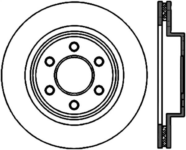 Stoptech - StopTech Sport Slotted Cryo Brake Rotor Rear Right 126.63056CSR