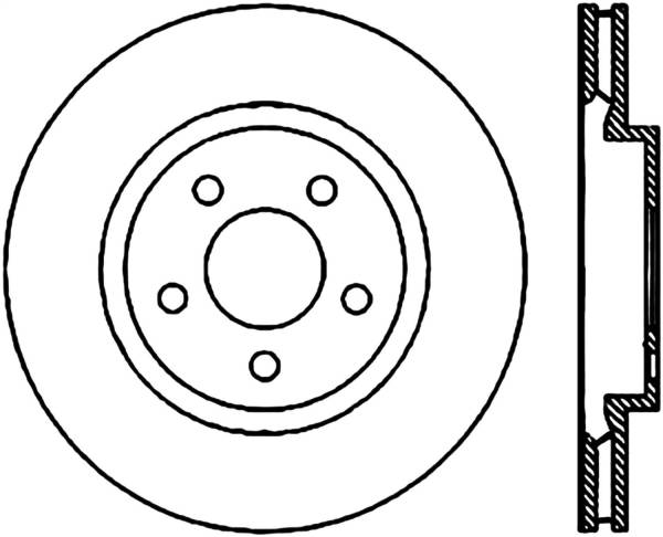 Stoptech - StopTech Sport Slotted Cryo Brake Rotor Rear Right 126.63062CSR