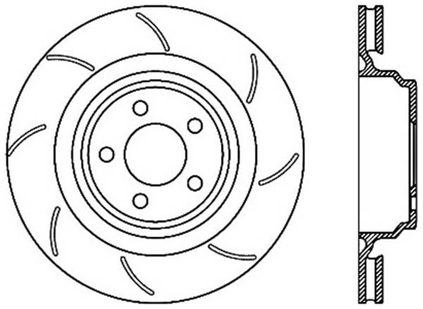 Stoptech - StopTech Power Slot 06-07 Chrysler SRT-8 Rear Right CRYO Slotted Rotor - 126.63064CSL