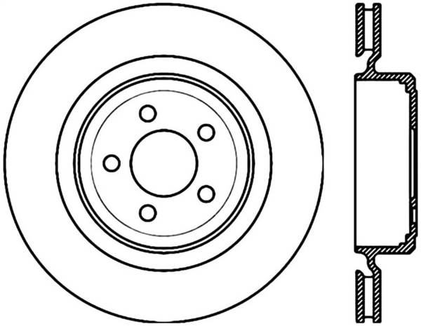 Stoptech - StopTech Sport Slotted Cryo Brake Rotor Rear Right 126.63065CSR