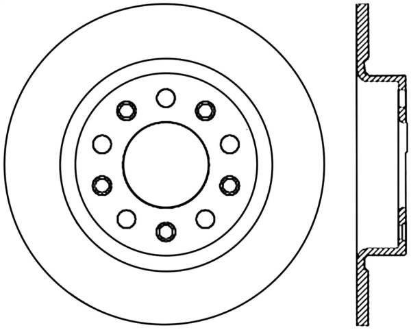 Stoptech - StopTech Sport Slotted Cryo Brake Rotor Rear Right 126.63077CSR