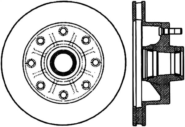 Stoptech - StopTech Sport Slotted Cryo Brake Rotor Front Right 126.65005CSR