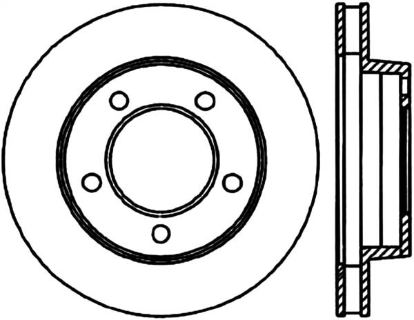 Stoptech - StopTech Sport Slotted Cryo Brake Rotor Front Left 126.65013CSL