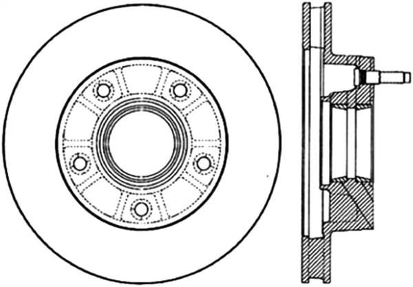 Stoptech - StopTech Sport Slotted Cryo Brake Rotor Front Left 126.65021CSL