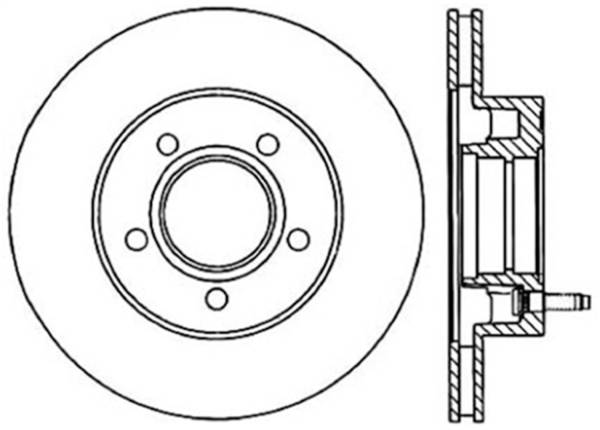 Stoptech - StopTech Sport Slotted Cryo Brake Rotor Front Left 126.65027CSL