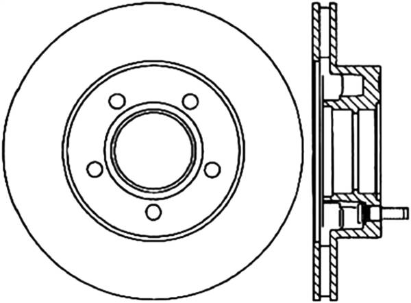 Stoptech - StopTech Sport Slotted Cryo Brake Rotor Front Left 126.65035CSL