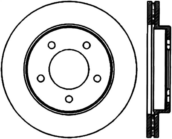 Stoptech - StopTech Sport Slotted Cryo Brake Rotor Front Right 126.65057CSR