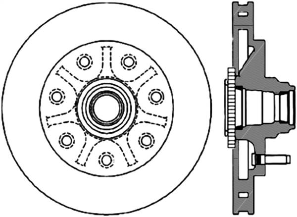 Stoptech - StopTech Sport Slotted Cryo Brake Rotor Front Right 126.65060CSR