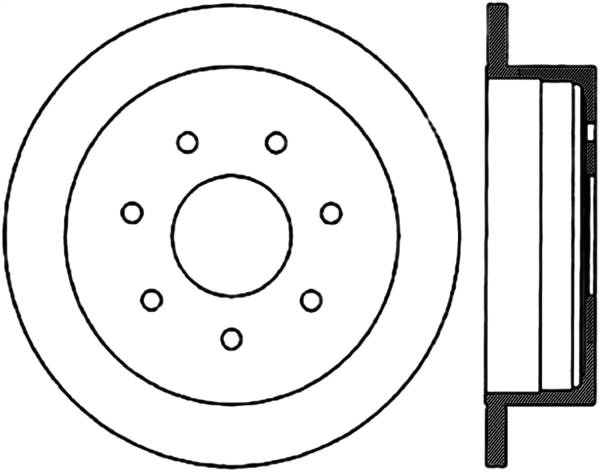 Stoptech - StopTech Sport Slotted Cryo Brake Rotor Rear Right 126.65061CSR