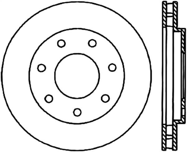 Stoptech - StopTech Sport Slotted Cryo Brake Rotor Front Right 126.65062CSR