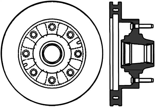 Stoptech - StopTech Sport Slotted Cryo Brake Rotor Front Left 126.65072CSL