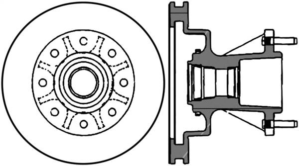 Stoptech - StopTech Sport Slotted Cryo Brake Rotor Front Left 126.65074CSL