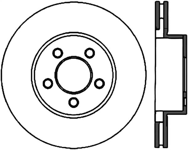 Stoptech - StopTech Sport Slotted Cryo Brake Rotor Front Left 126.65082CSL