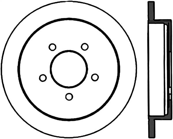 Stoptech - StopTech Power Slot 01-03 Ford F150 5 Lug Rear Left Slotted CRYO Rotor - 126.65085CSL