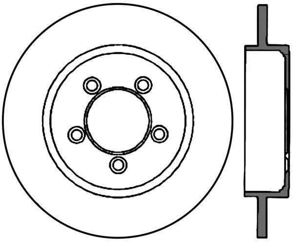 Stoptech - StopTech Sport Slotted Cryo Brake Rotor Rear Right 126.65090CSR