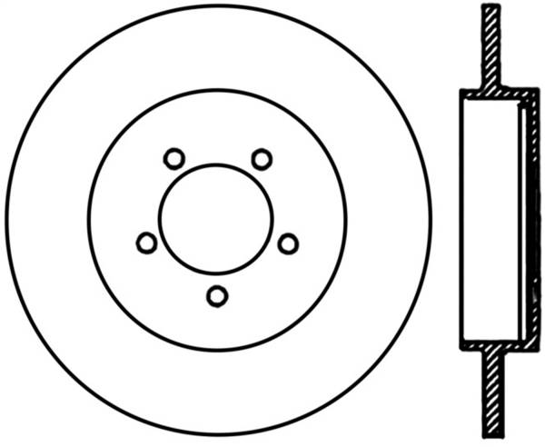 Stoptech - StopTech Sport Slotted Cryo Brake Rotor Rear Right 126.65094CSR