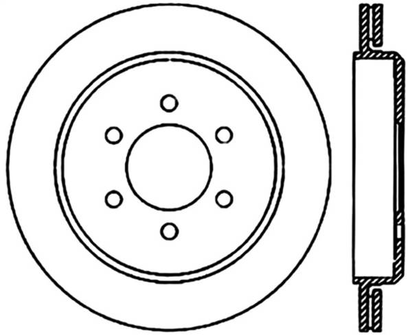 Stoptech - StopTech Sport Slotted Cryo Brake Rotor Rear Right 126.65095CSR