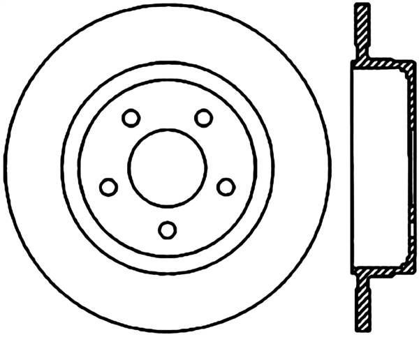 Stoptech - StopTech Sport Slotted Cryo Brake Rotor Rear Right 126.65096CSR