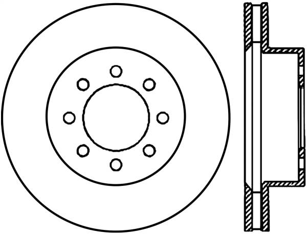 Stoptech - StopTech Sport Slotted Cryo Brake Rotor Front Right 126.65110CSR