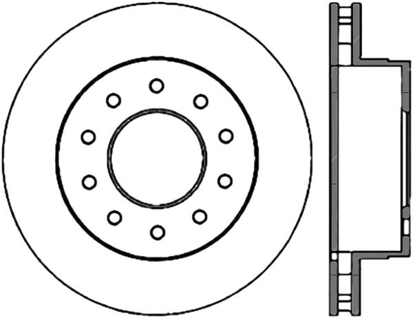 Stoptech - StopTech Sport Slotted Cryo Brake Rotor Front Right 126.65111CSR