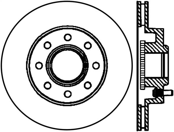 Stoptech - StopTech Sport Slotted Cryo Brake Rotor Front Right 126.65116CSR