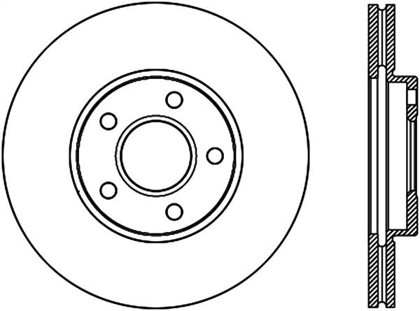 Stoptech - StopTech Sport Slotted Cryo Brake Rotor Front Left 126.65132CSL