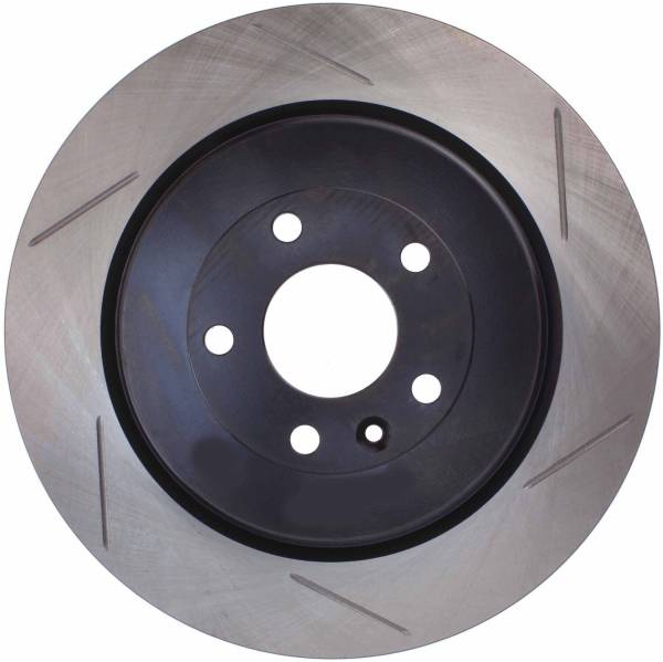 Stoptech - StopTech 17 Ford Flex/ 17 Ford Explorer w/ Heavy Duty Brakes Rear Left Slotted Rotor - 126.65137SL