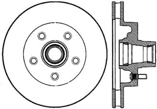 Stoptech - StopTech Sport Slotted Cryo Brake Rotor Front Left 126.66000CSL