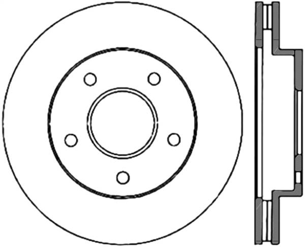 StopTech - StopTech Sport Slotted Cryo Brake Rotor Front and Rear Left 126.66006CSL