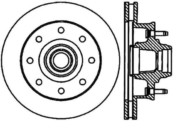 Stoptech - StopTech Sport Slotted Cryo Brake Rotor Front Left 126.66027CSL