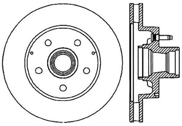 Stoptech - StopTech Sport Slotted Cryo Brake Rotor Front Right 126.66028CSR