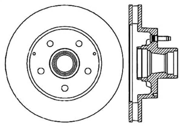 Stoptech - StopTech Sport Slotted Brake Rotor Front Left 126.66029SL