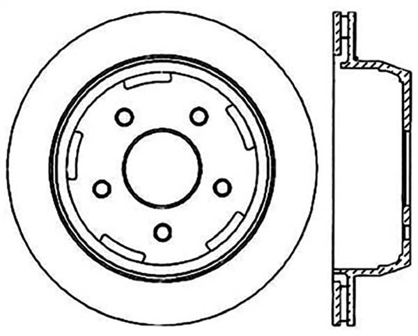 Stoptech - StopTech Sport Slotted Cryo Brake Rotor Rear Right 126.66039CSR