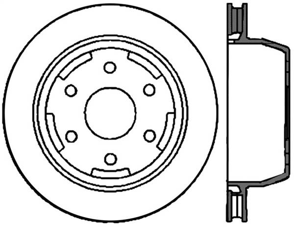 Stoptech - StopTech Sport Slotted Cryo Brake Rotor Rear Right 126.66045CSR