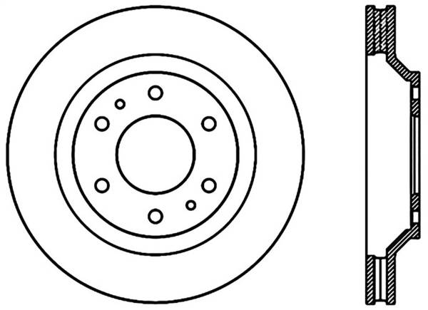 Stoptech - StopTech Sport Slotted Cryo Brake Rotor Front Left 126.66051CSL