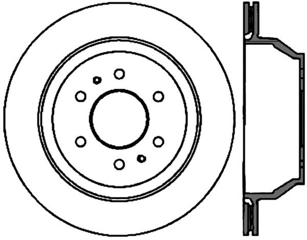 Stoptech - StopTech Sport Slotted Cryo Brake Rotor Rear Right 126.66052CSR