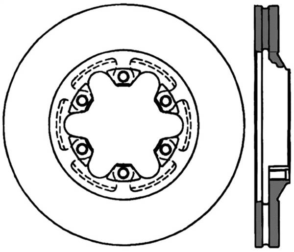 Stoptech - StopTech Sport Slotted Cryo Brake Rotor Front Right 126.66056CSR