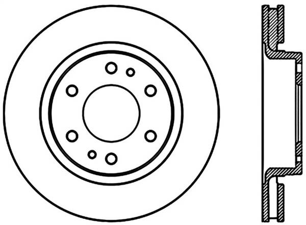 Stoptech - StopTech Sport Slotted Cryo Brake Rotor Front Left 126.66063CSL