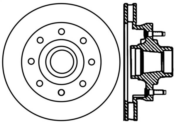 Stoptech - StopTech Sport Slotted Cryo Brake Rotor Front Right 126.67030CSR