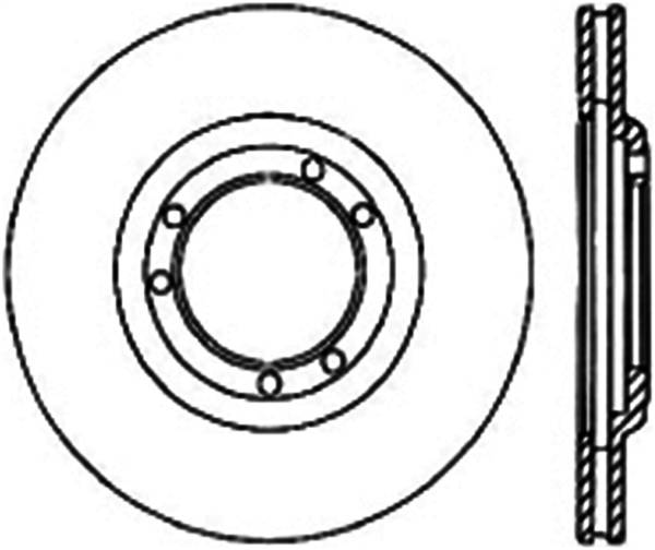 StopTech - StopTech Sport Slotted Cryo Brake Rotor Front and Rear Left 126.67033CSL