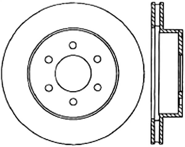 Stoptech - StopTech Sport Slotted Cryo Brake Rotor Front Right 126.67038CSR