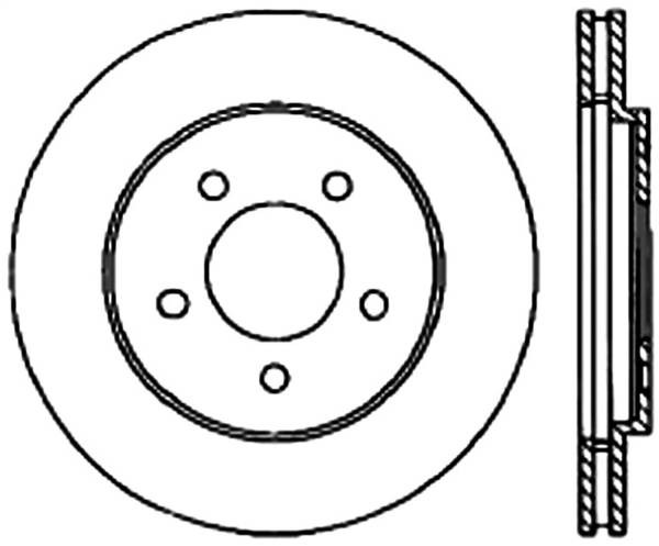 Stoptech - StopTech Sport Slotted Cryo Brake Rotor Front Right 126.67039CSR