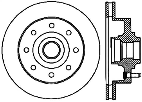 Stoptech - StopTech Sport Slotted Cryo Brake Rotor Front Right 126.67040CSR