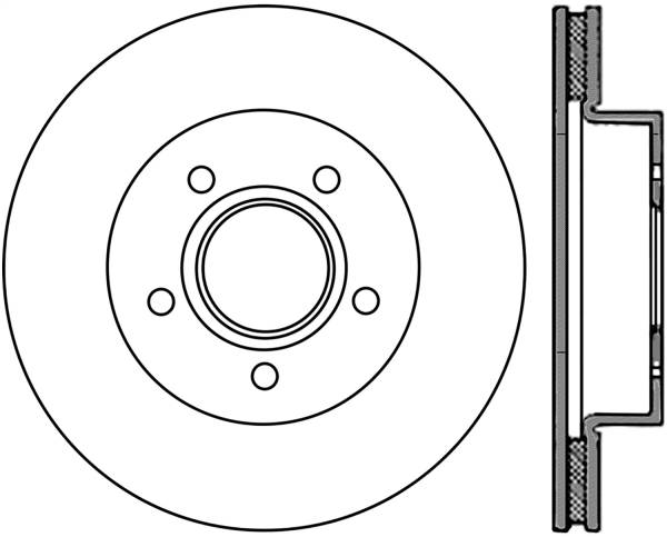 Stoptech - StopTech Sport Slotted Cryo Brake Rotor Front Right 126.67042CSR